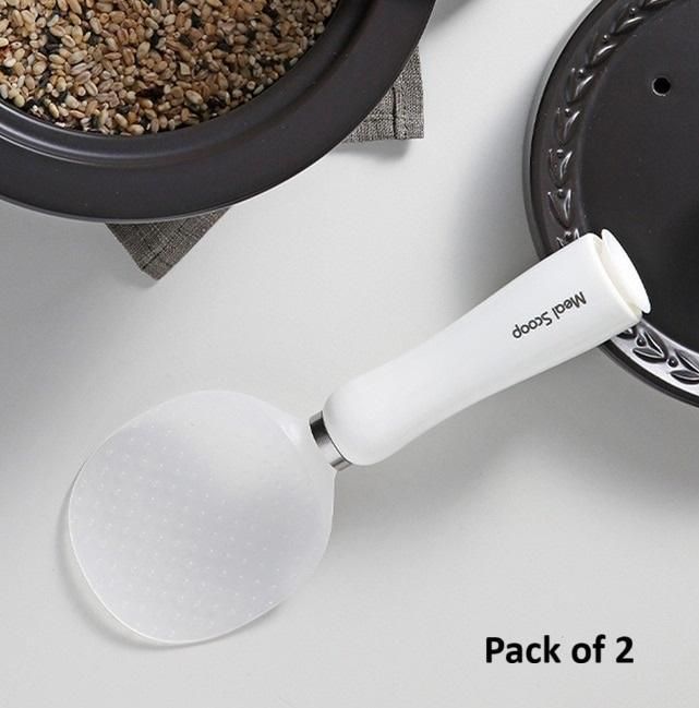 Self Standing Rice Scoop Spoon with Non Stick Coating (Buy 1 get 1 free)